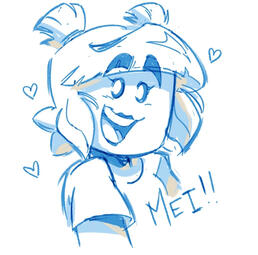 Bust sketch. LEGO Monkie Kid artstyle imitation.