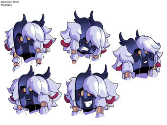 Headshot shaded. LEGO Monkie Kid expression sheet reference.