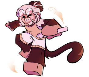 Fullbody shaded. LEGO Monkie Kid artstyle imitation.